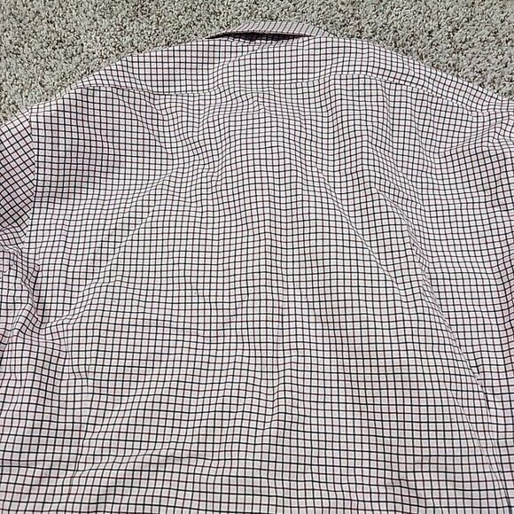 Brooks Brothers Dress Shirt Mens 16.5 34 Red Blue Button Down Milano Check - Picture 9 of 9